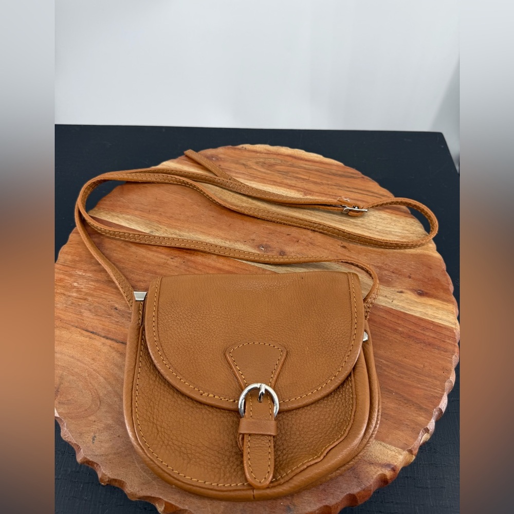 Tano Italy‎ Mini tan leather Crossbody Bag